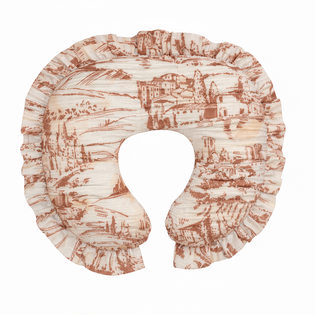 Camel Toile Nursing Pillow Cover